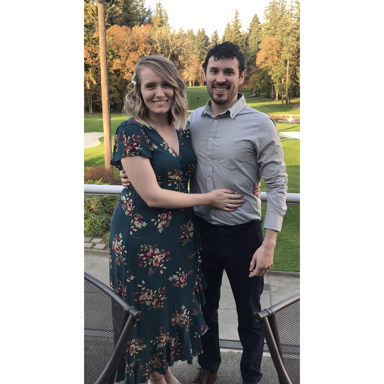 Celebrating a friends wedding.