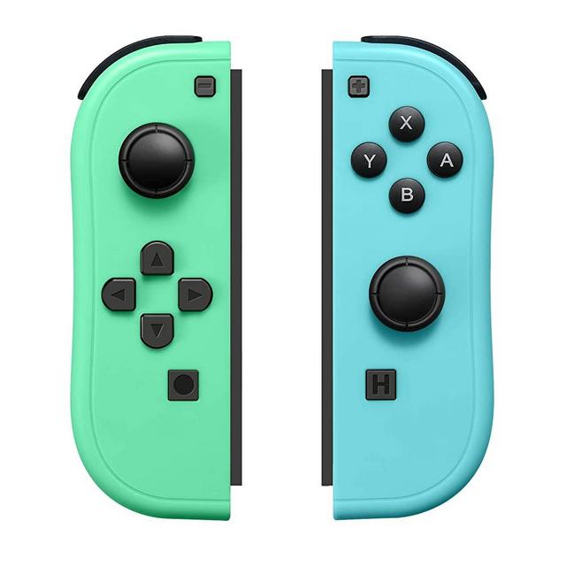 Joy-Pad Controller Compatible with Switch,Left and Right Controllers with Grip Support Wake-up Function(Blue and Green)