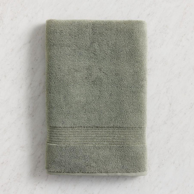 Cloud Bath Towel, Seagrass Green