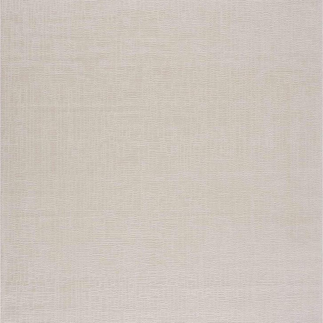 Hauteloom Leanna Living Room, Bedroom Machine Washable Area Rug - Neutral Abstract Solid - Cream, Off White, White - 6'7" x 9'