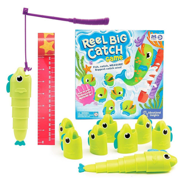 Educational Insights Reel Big Catch Game, Preschool Early Math Game, Gift for Kids Ages 3+