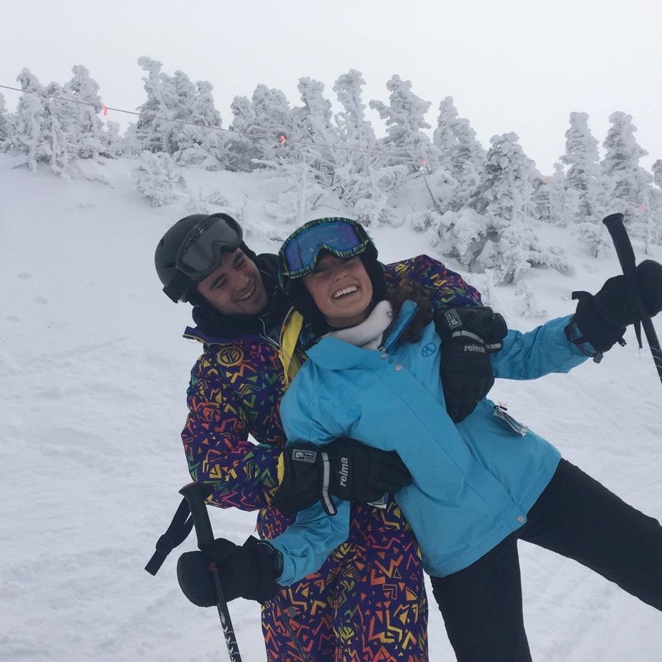First ski trip together at Sugarloaf Maine