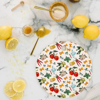 Adrianne La Festa Pattern Round Cutting Board