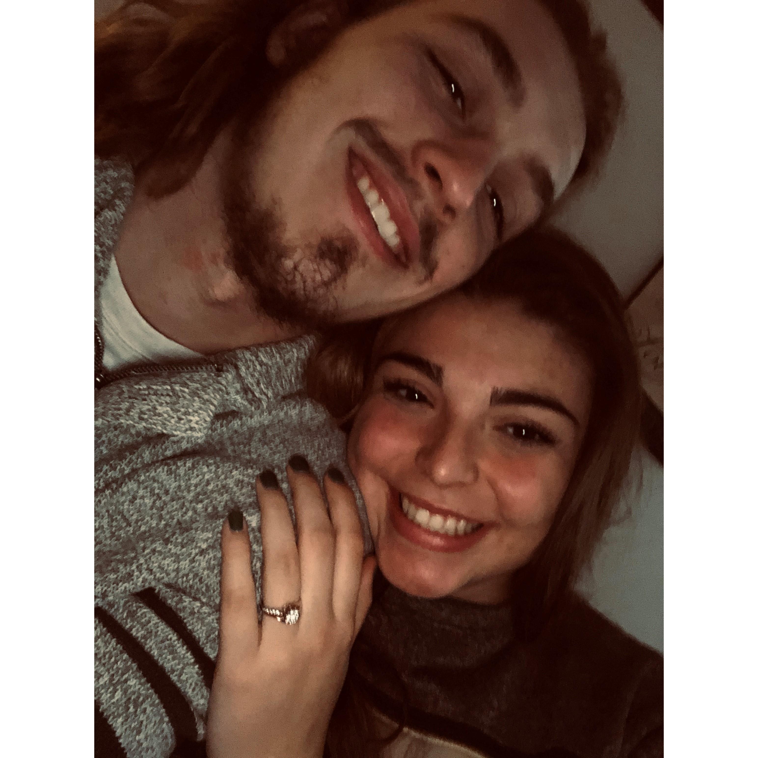 The night we got engaged!