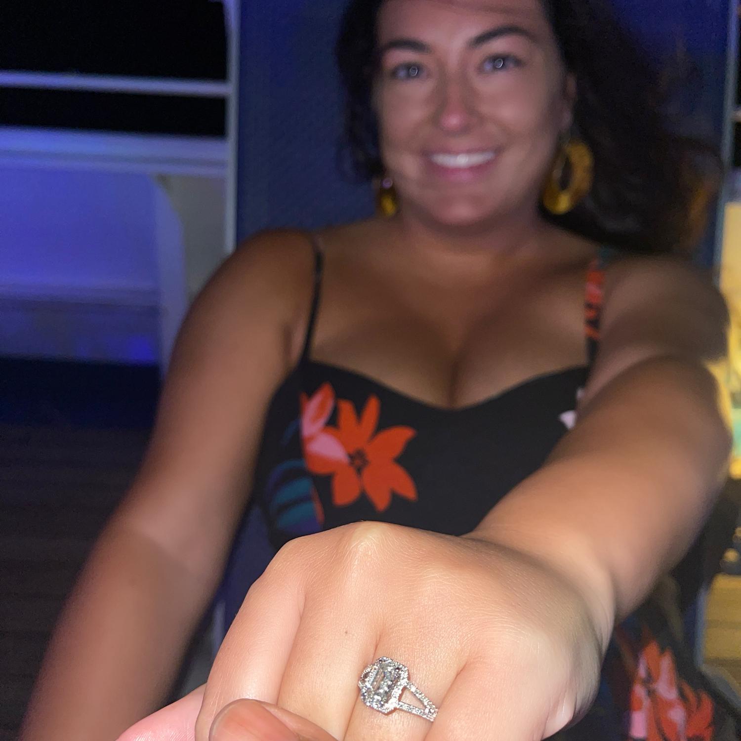 The night Tony proposed in the middle of the ocean!