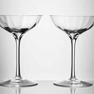 Waterford Elegance Optic Belle Coupe, Pair