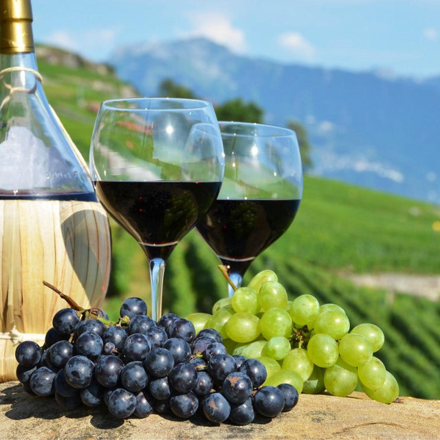 Bottle of wine from Tuscany