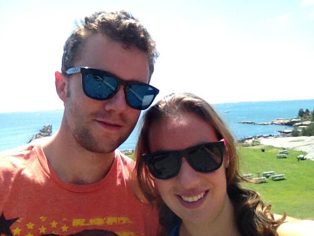 Our second pic together (Rocky Neck State Park)