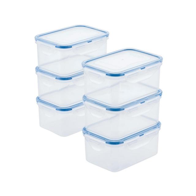 Lock n Lock Easy Essentials Rectangular 20-Oz. Food Storage Container, Set of 6