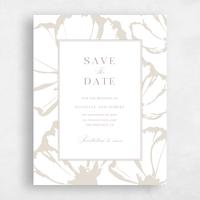 White Wedding Save the Date - Esme Portrait