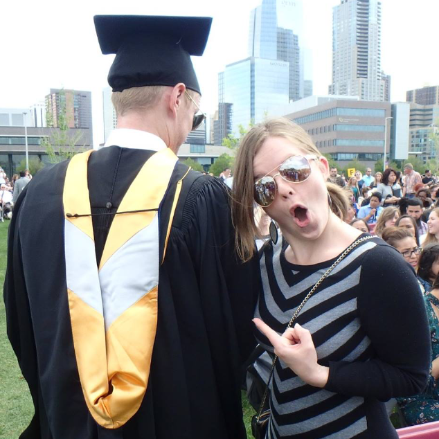 William receiving his Master's!