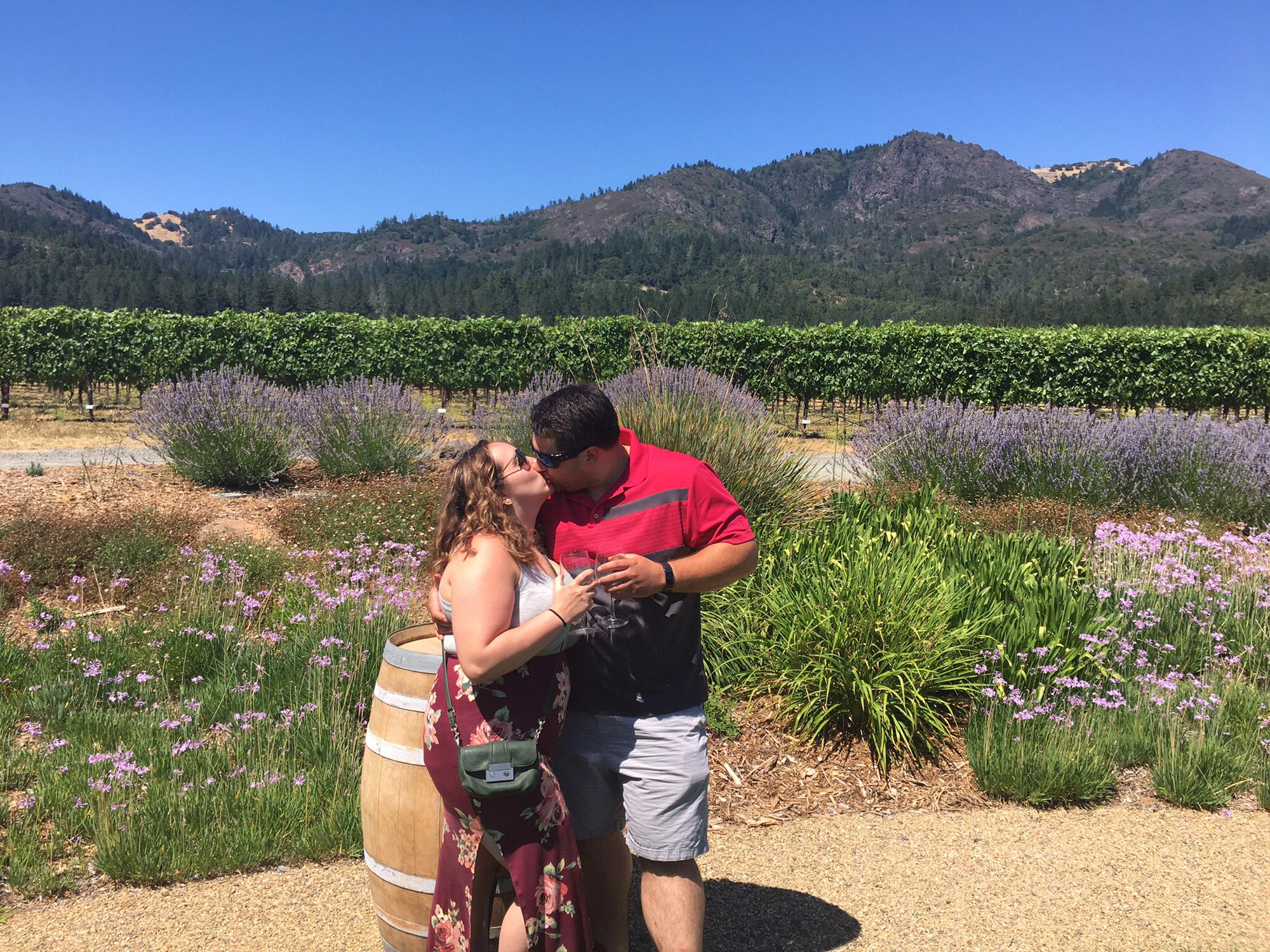 In Sonoma, CA celebrating Jennie's 30th B-day, June 4th, 2017