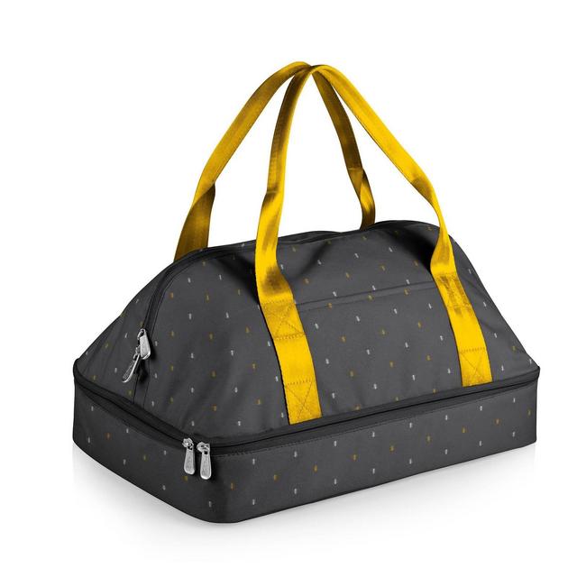 Picnic Time Potluck Casserole Tote Anthology Collection Dual Compartment Lunch Bag - Gray/Gold