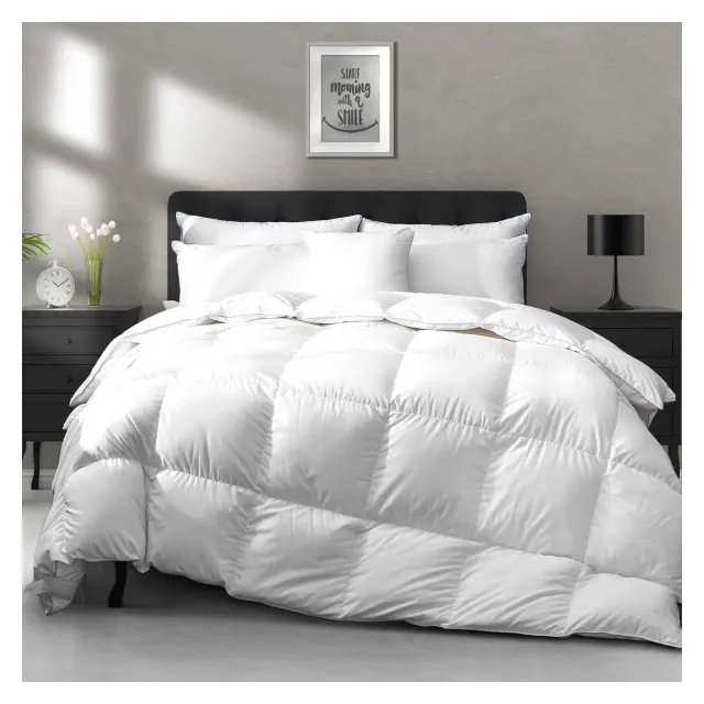 APSMILE Heavy Weight Down Feather Fibers Comforter California King Size Ultra Soft High Fill Power Hotel Collection Duvet Insert