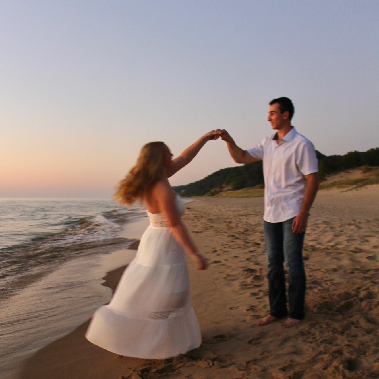 Saugatuck State Park Beach - Engaged!!💗