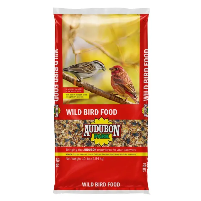 Audubon Park 10lb Wild Bird Food: Nutritious Millet, Black Oil Sunflower Seeds, Quail & Dove Blend