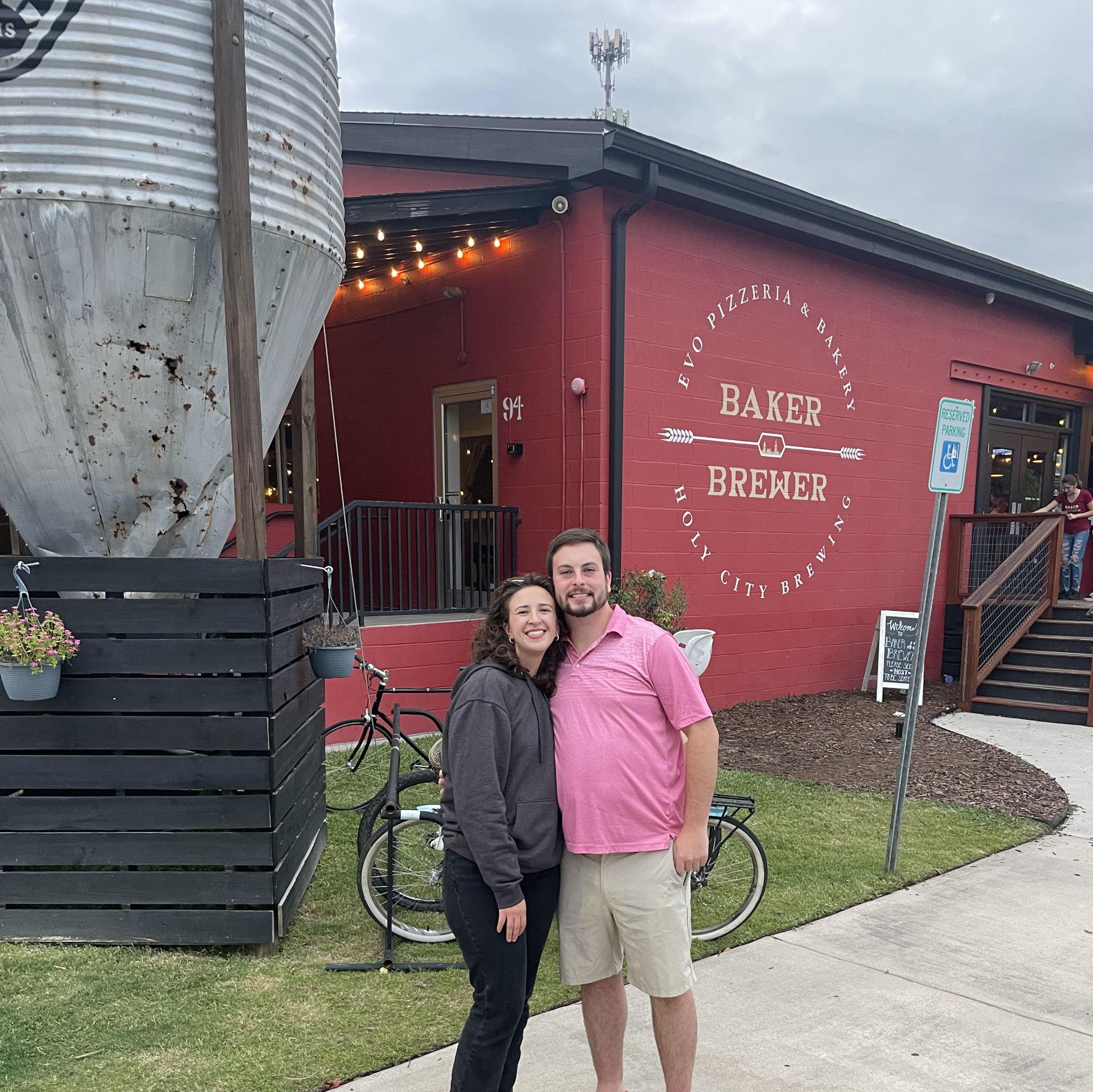 Baker and Brewer, the restaurant where our first date took place