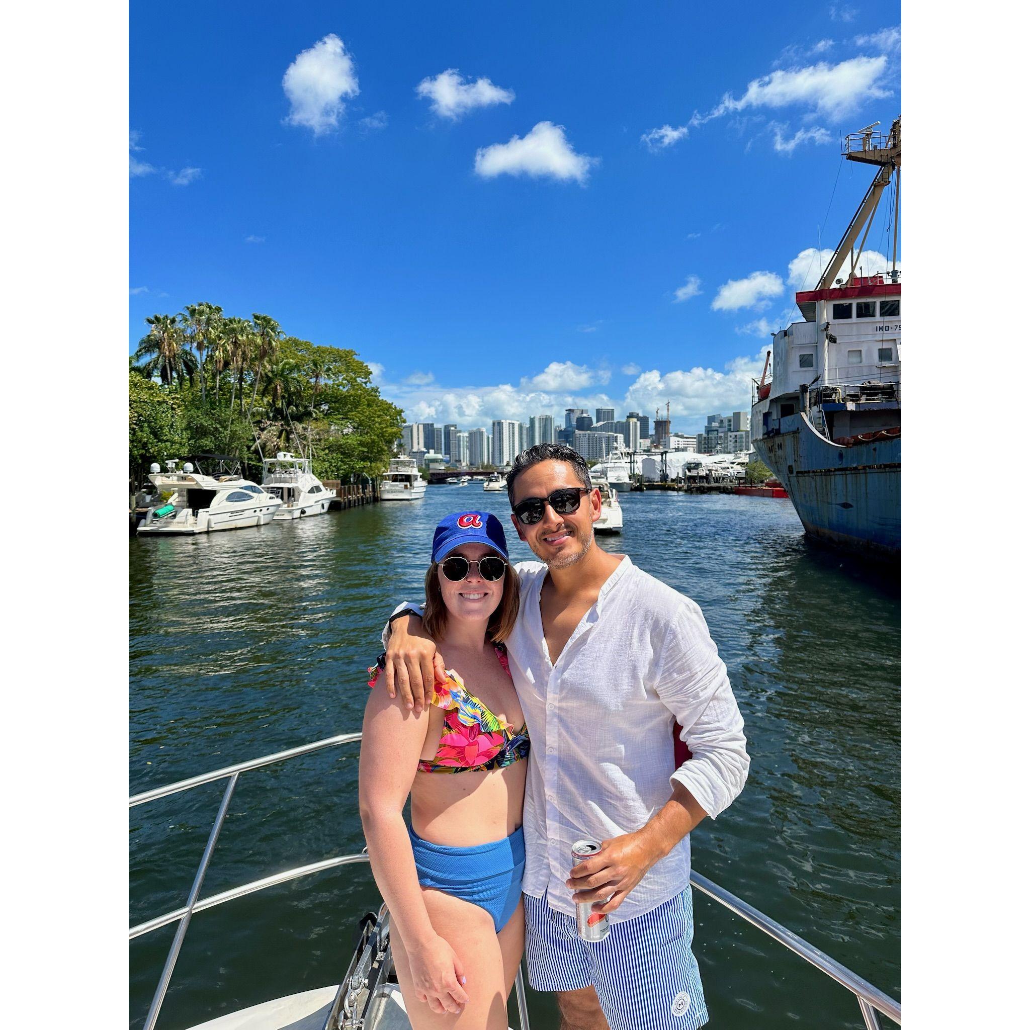 Boat day in Miami for my 29th birthday!