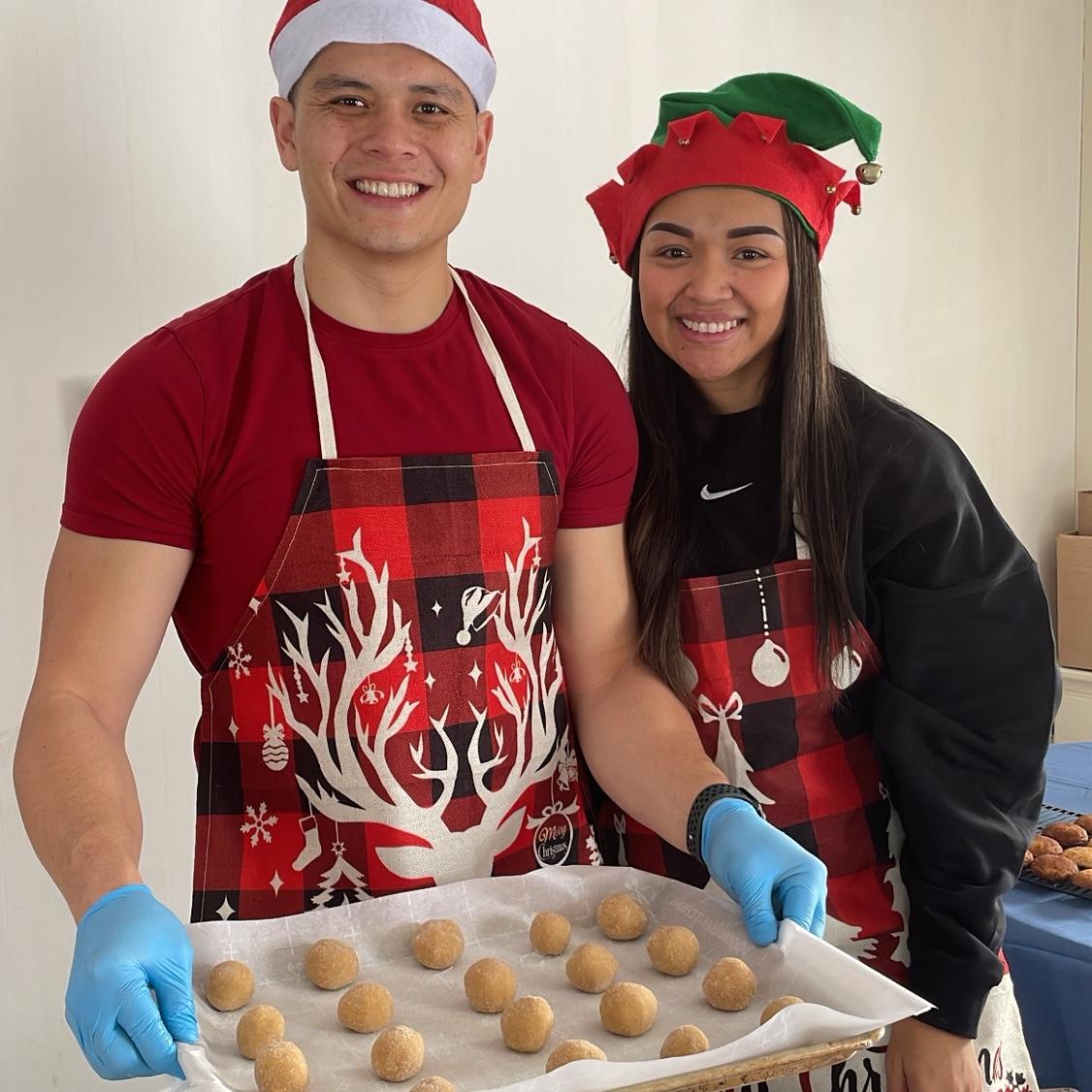 Annual  Christmas cookie-baking day