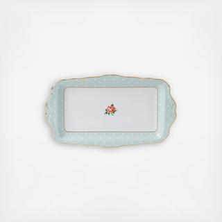 Polka Rose Sandwich Tray