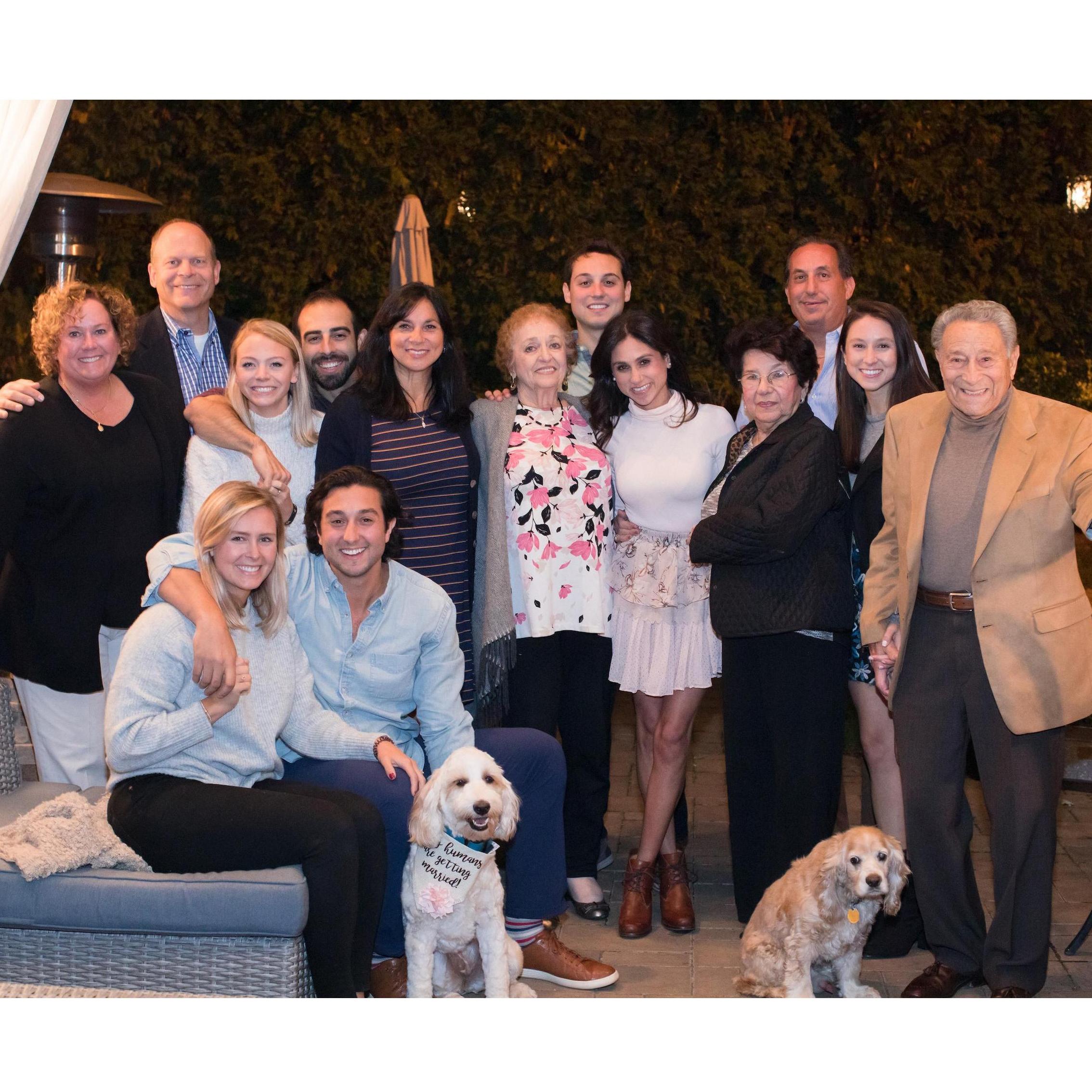 Everyone in the family was there for the engagement! Such a special day.