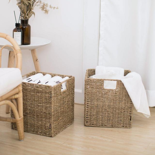 Seagrass Wicker Basket (Set of 2)