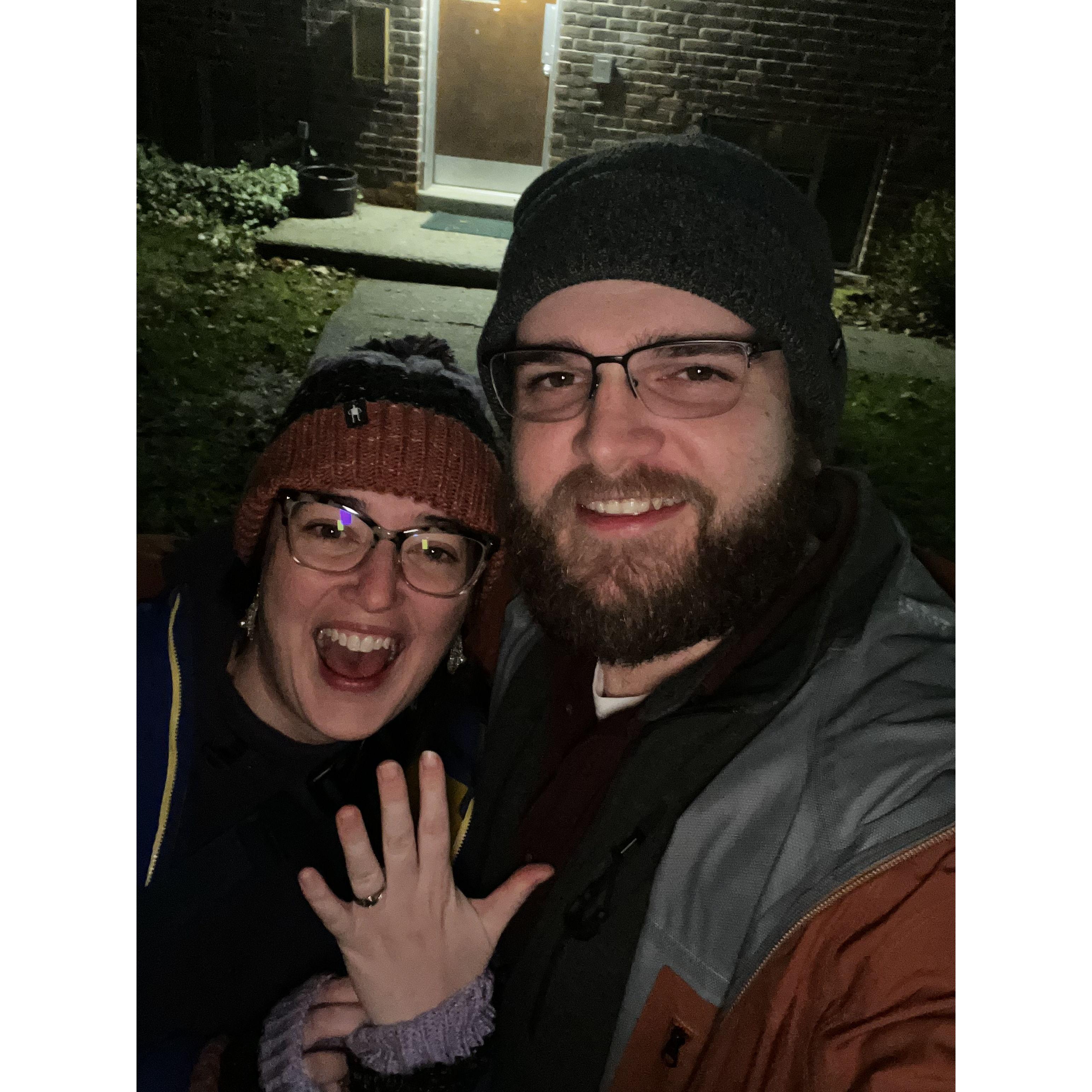 Right after we got engaged!