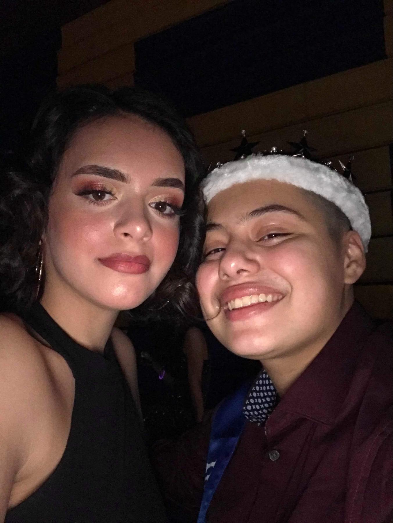 Our senior year homecoming! Jordan was homecoming king ✨🫶🏻