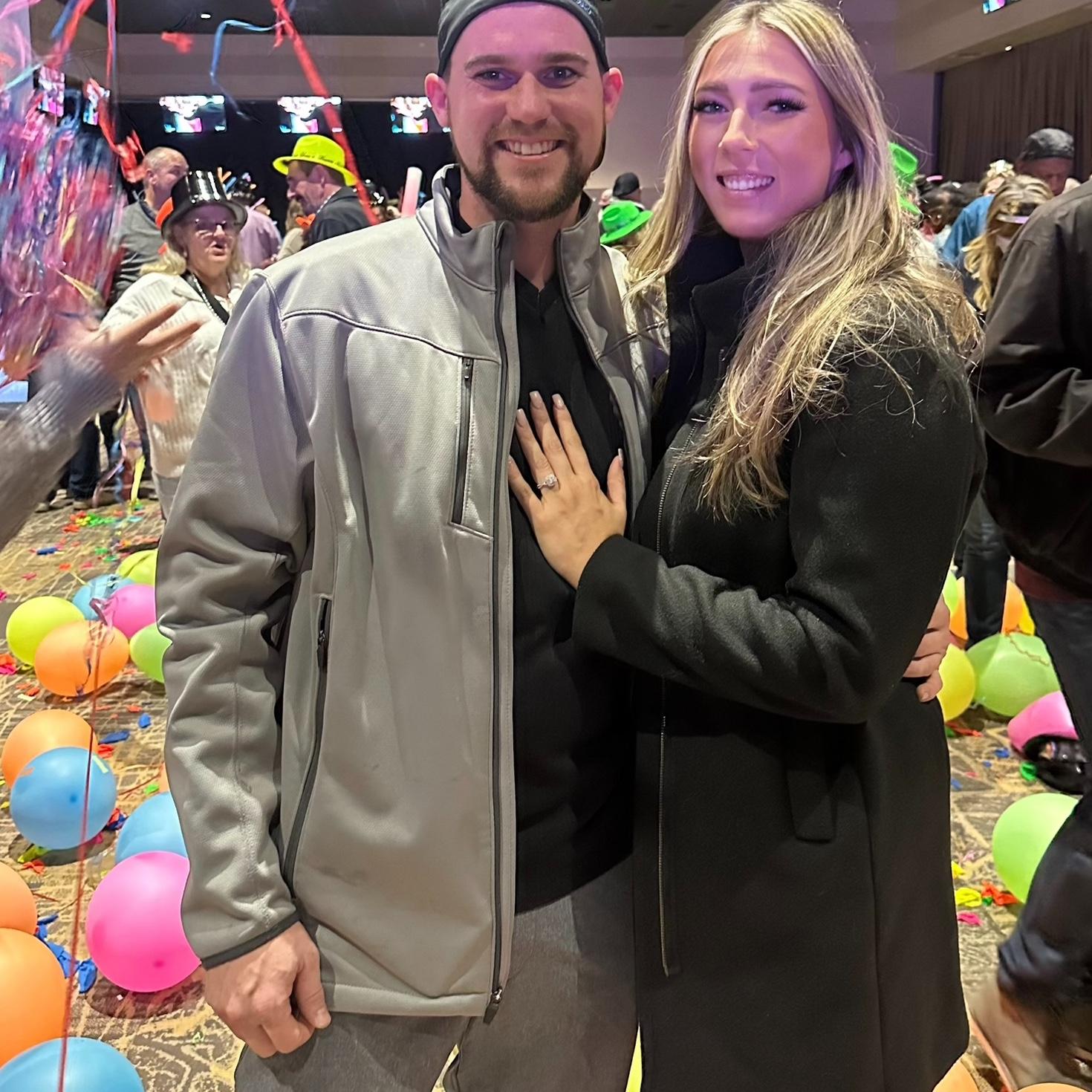 This photo was captured moments after Hayden proposed on January 1st, 2025 at around 12:01 in the morning.