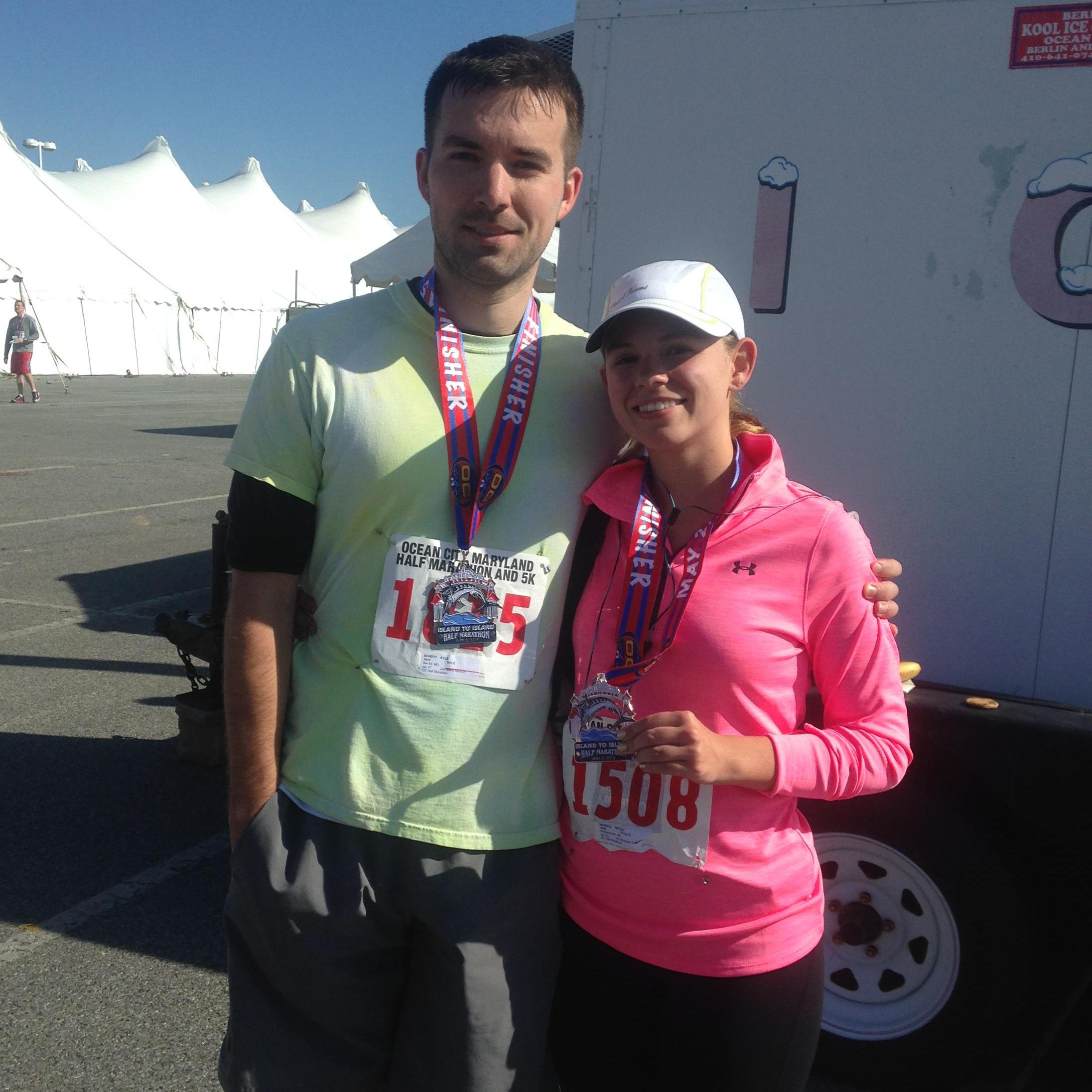 Our first half-marathon! - March 2015