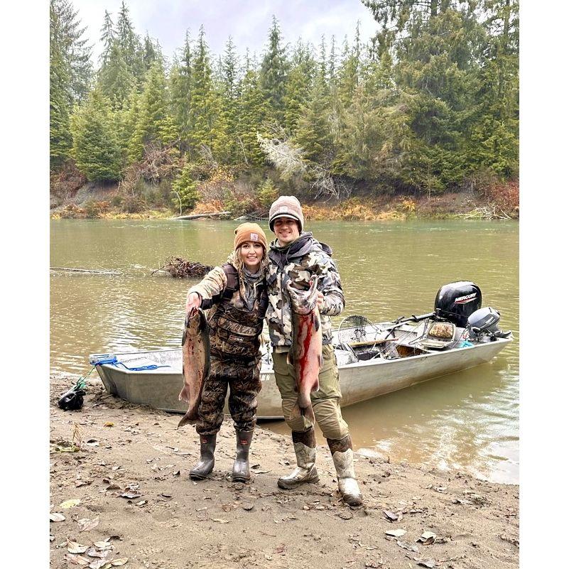 Salmon fishing on the Quinault River, WA
