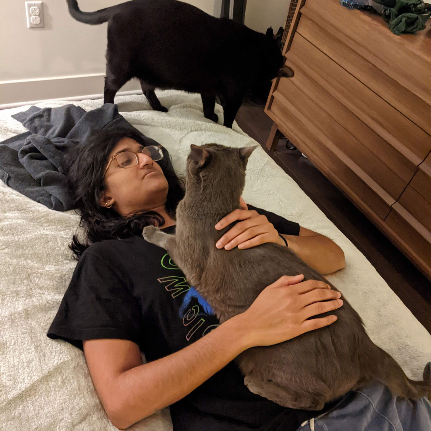 Hanging out with the boys.