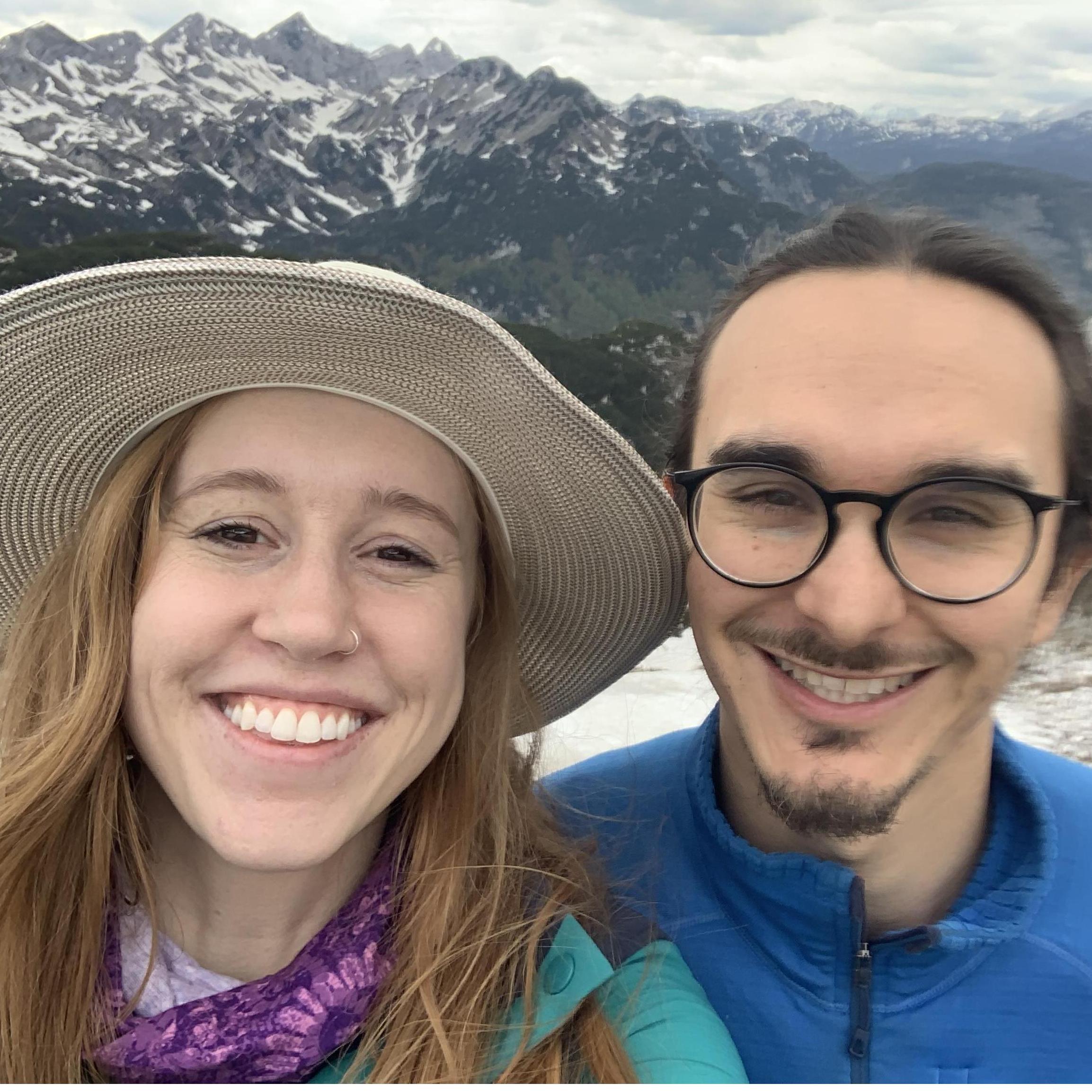 Adventuring in the Julian Alps in Slovenia.