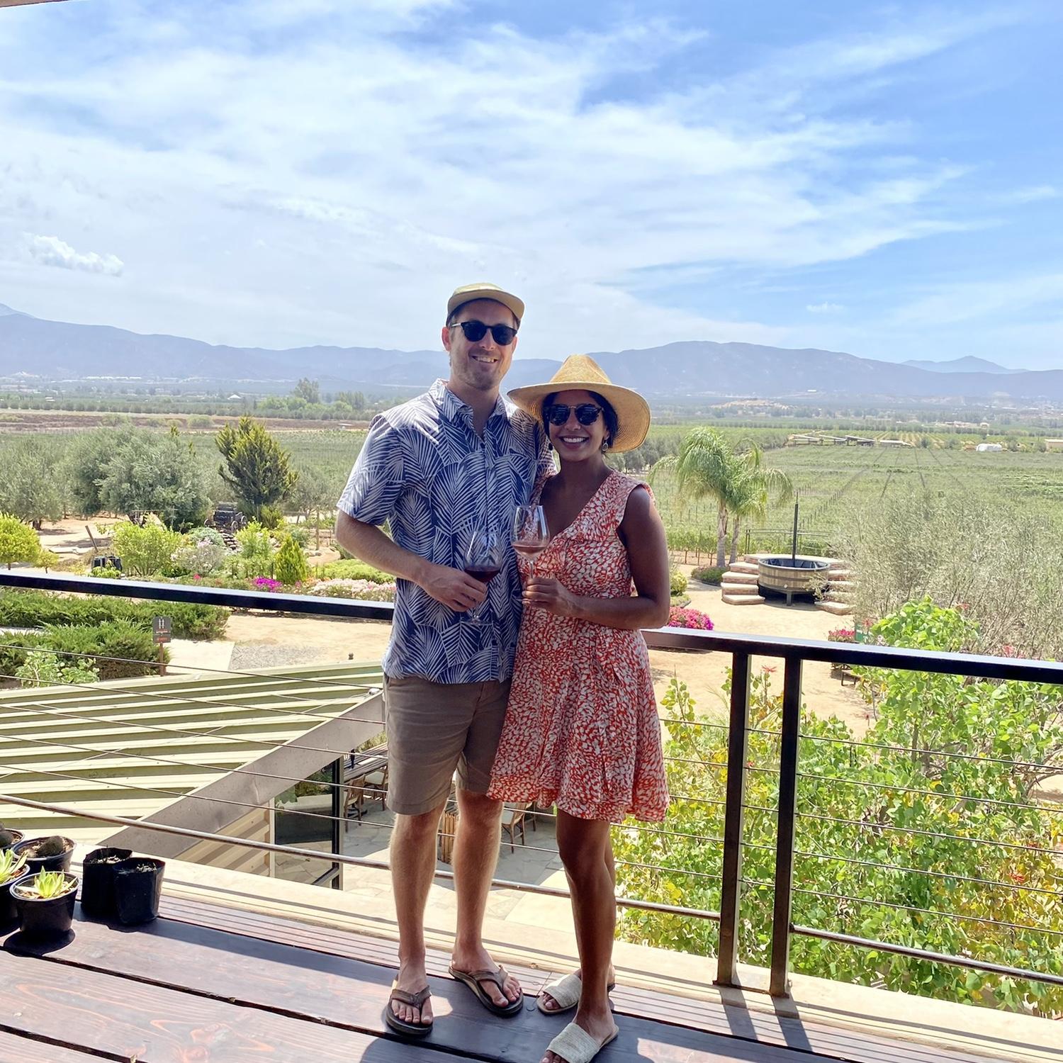At our favorite winery in Valle de Guadelupe MX