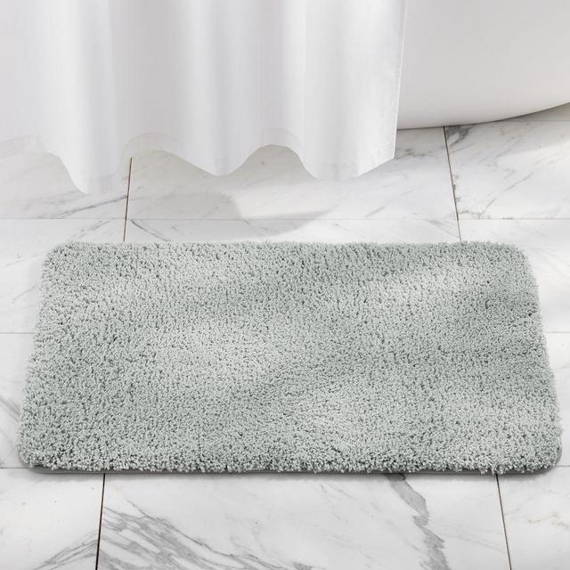 Gray Mist Memory Foam Bath Mat, 21x34"