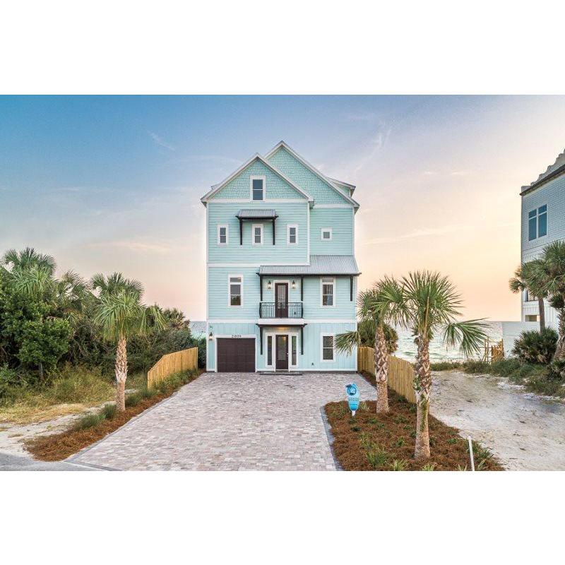 The front of The Seahorse house where you will arrive!