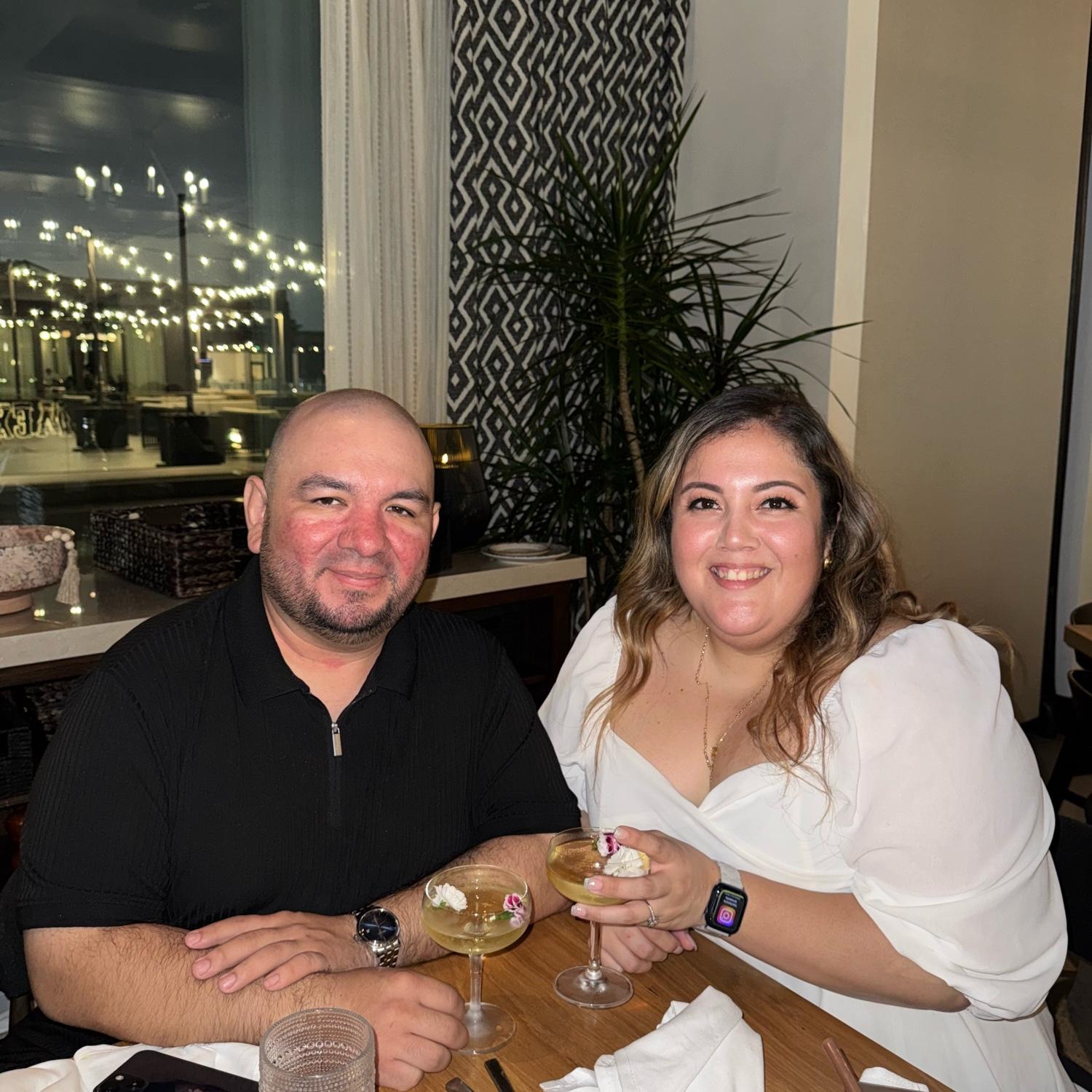 Our engagement dinner