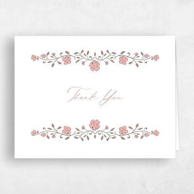 White Wedding Thank You - Moira Landscape