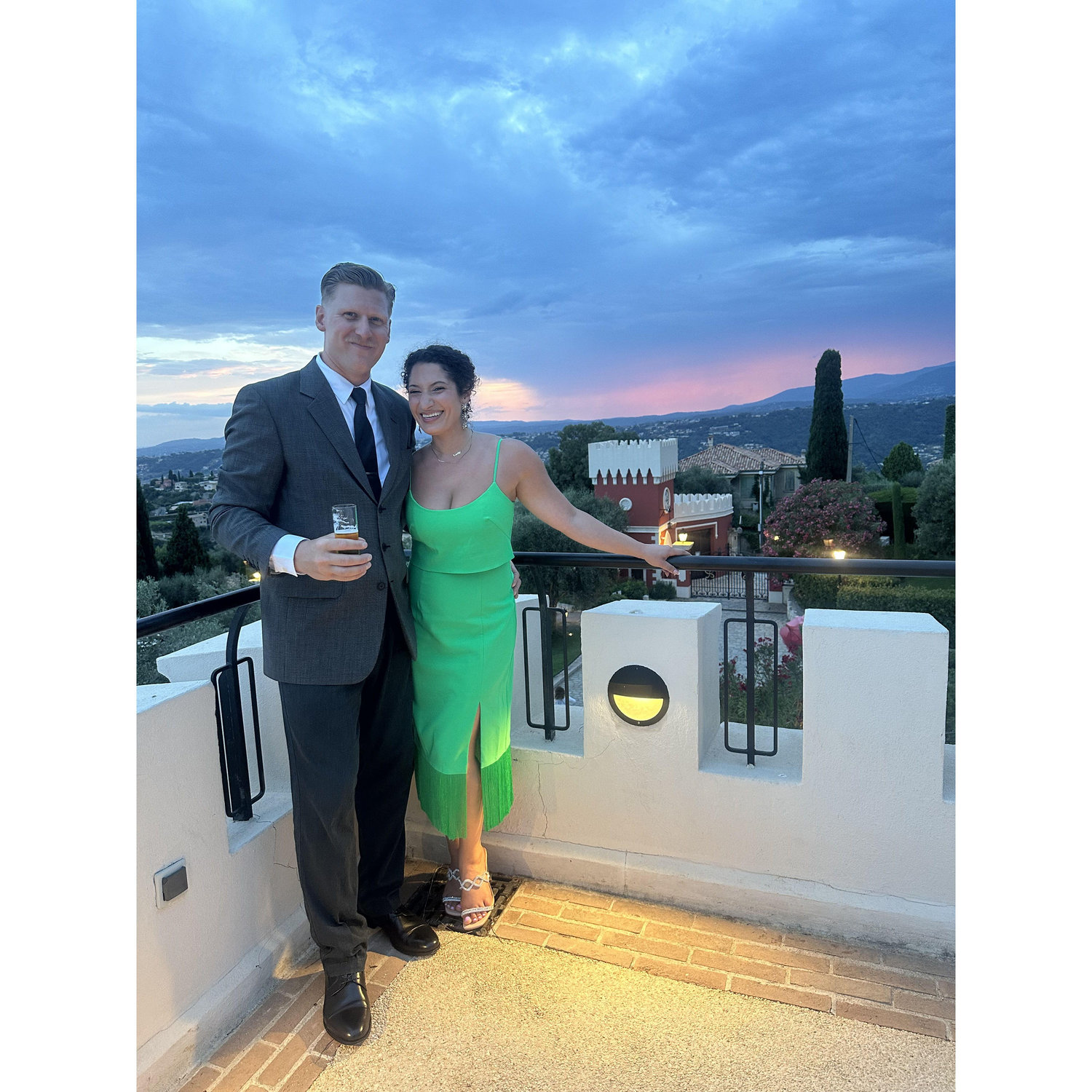 Attending Carly's cousin's wedding in Nice, France - two days before Phil proposed!