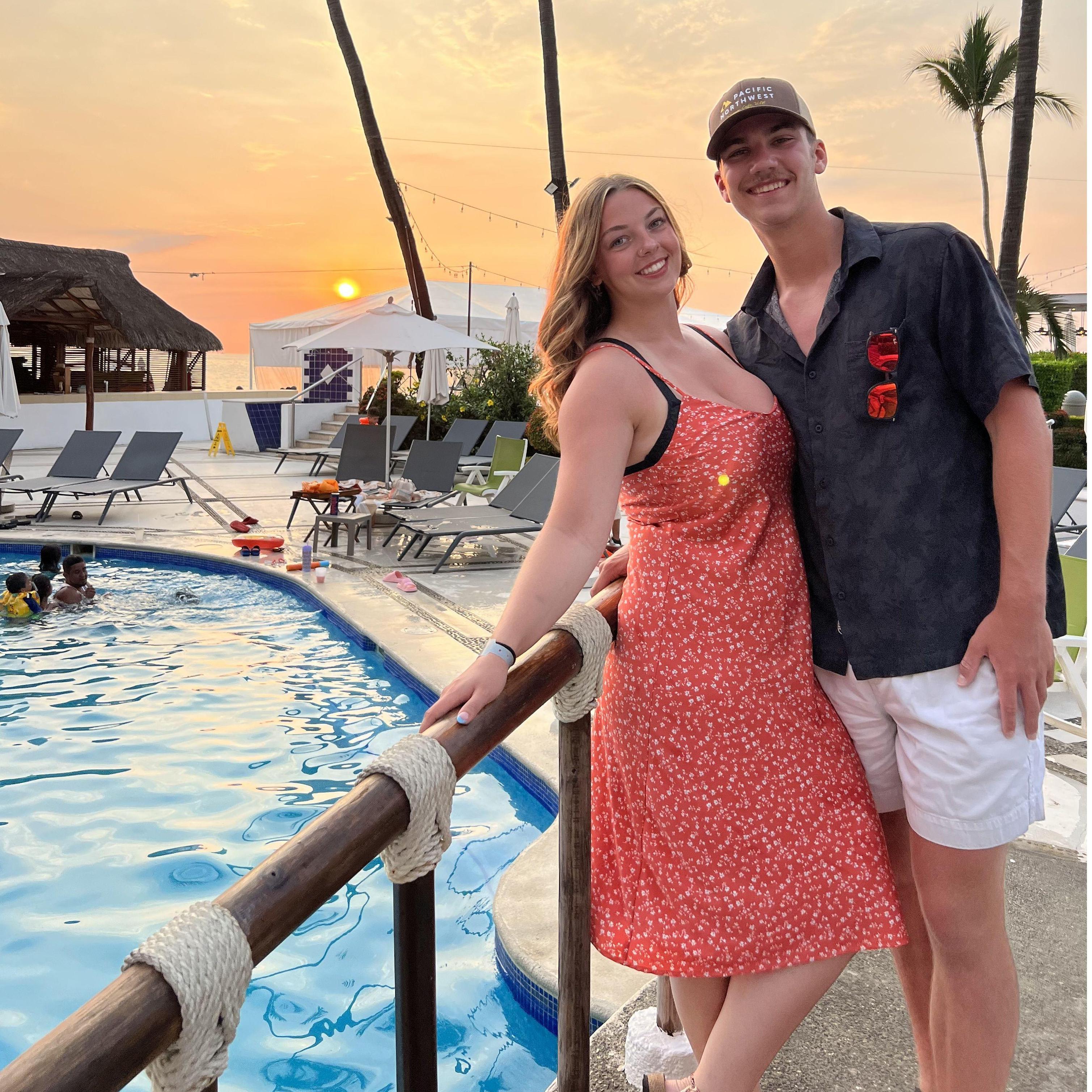 Our first trip to Mexico after graduation