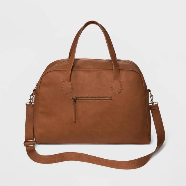 Zip Closure Weekender Bag - Universal Thread™ Cognac