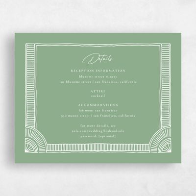 Celadon Green Wedding Enclosure - Blevio