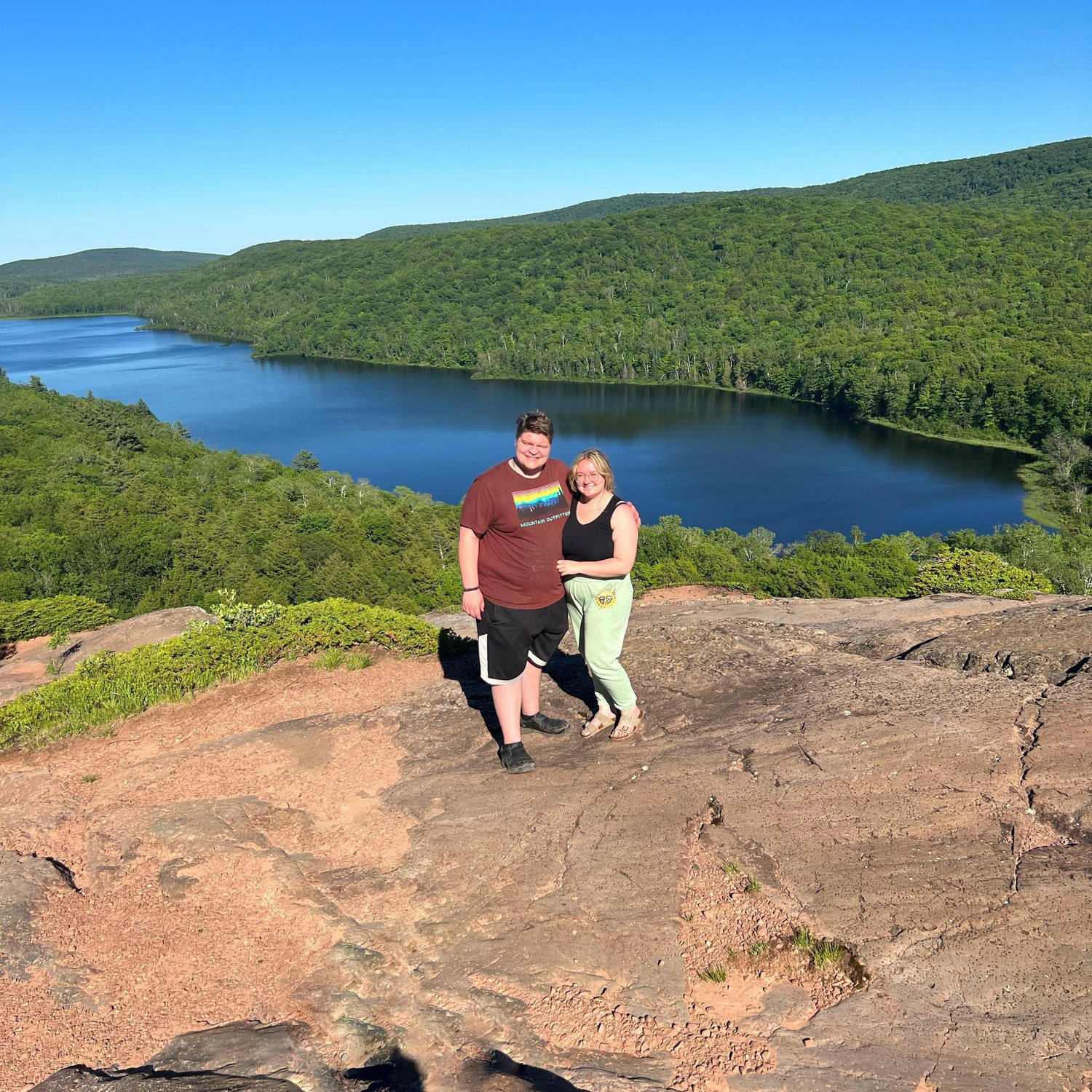 Trip to the Porcupine Mountains with our best pal, Avery! Beautiful views and company