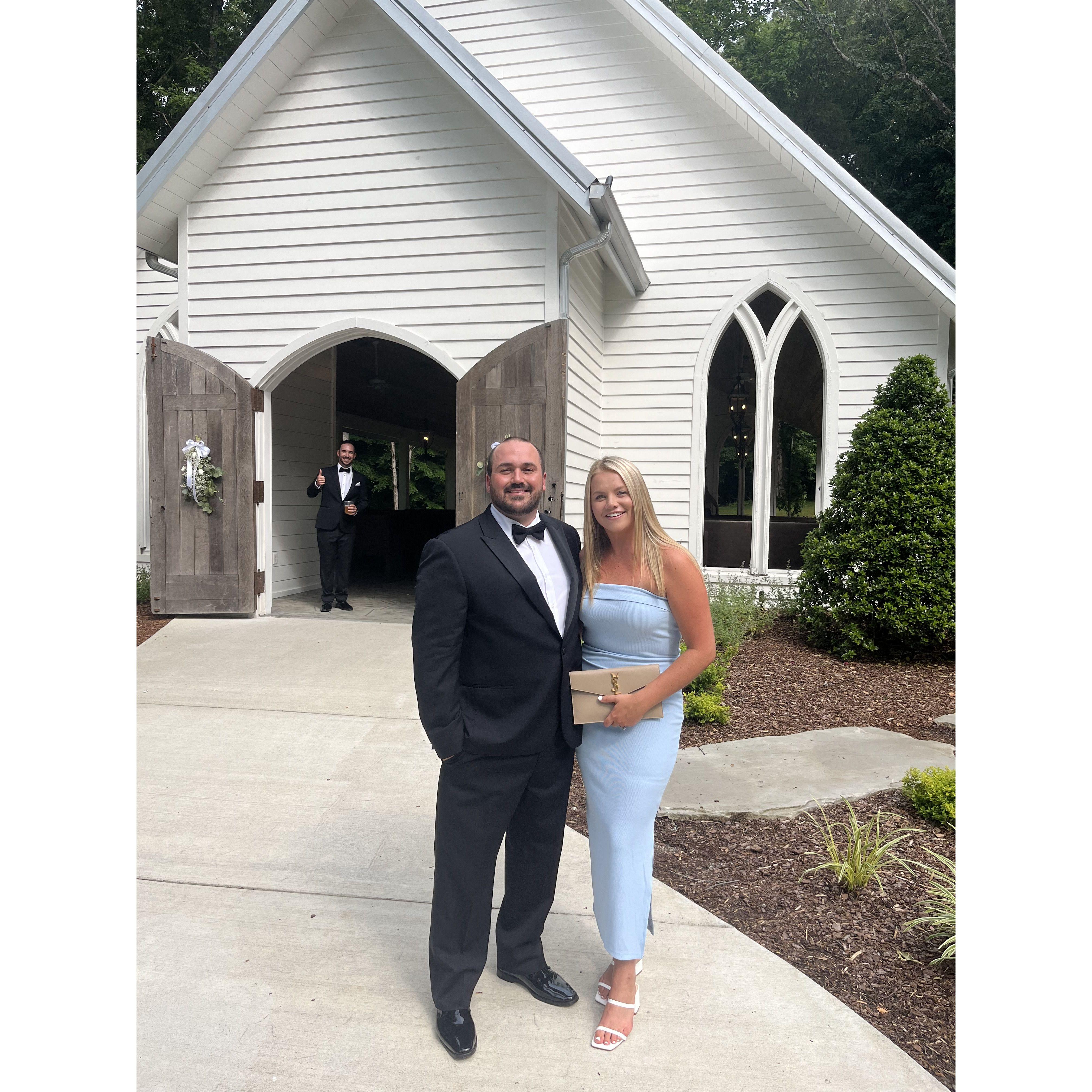 A friend's wedding several months before our big day.