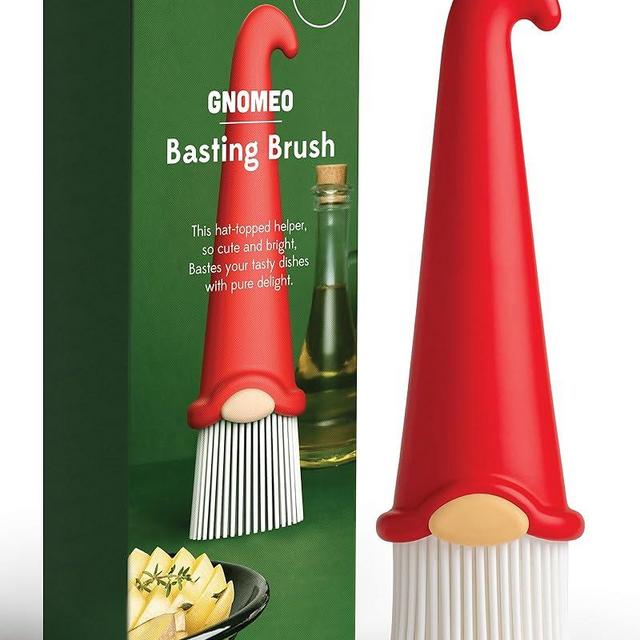 OTOTO Gnomeo Pastry Brush - Silicone Basting Brush for Cooking, Spread Oil Butter Sauce for BBQ Grill Baking, Gnomes Gifts for Women, Cute Funny Kitchen Gadgets