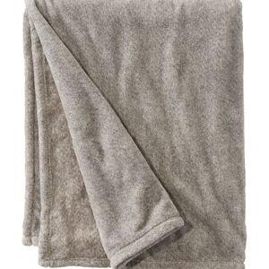 LL Bean XL Wicked Plush Throw - Charcoal Gray