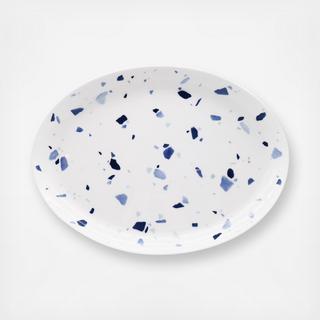 Terrazzo Azzurro Oval Platter