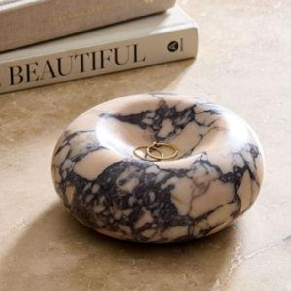 Marble Donut Trinket Tray