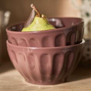 The Latte Stoneware Cereal Bowls, Set of 4: Amelie Edition