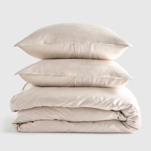Bamboo Duvet Cover Set - Sand, Full/Queen